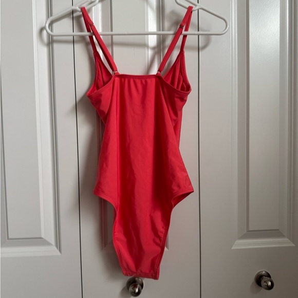Aeropostale Coral One Piece Swimsuit with Stylish Cutout Design - Picture 3 of 3